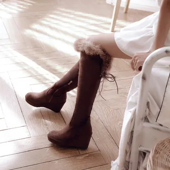 

Women's Rubber Boots Booties Ladies Round Toe Shoes Sexy Thigh High Heels High Sexy Zipper Rain Stiletto Over-the-knee