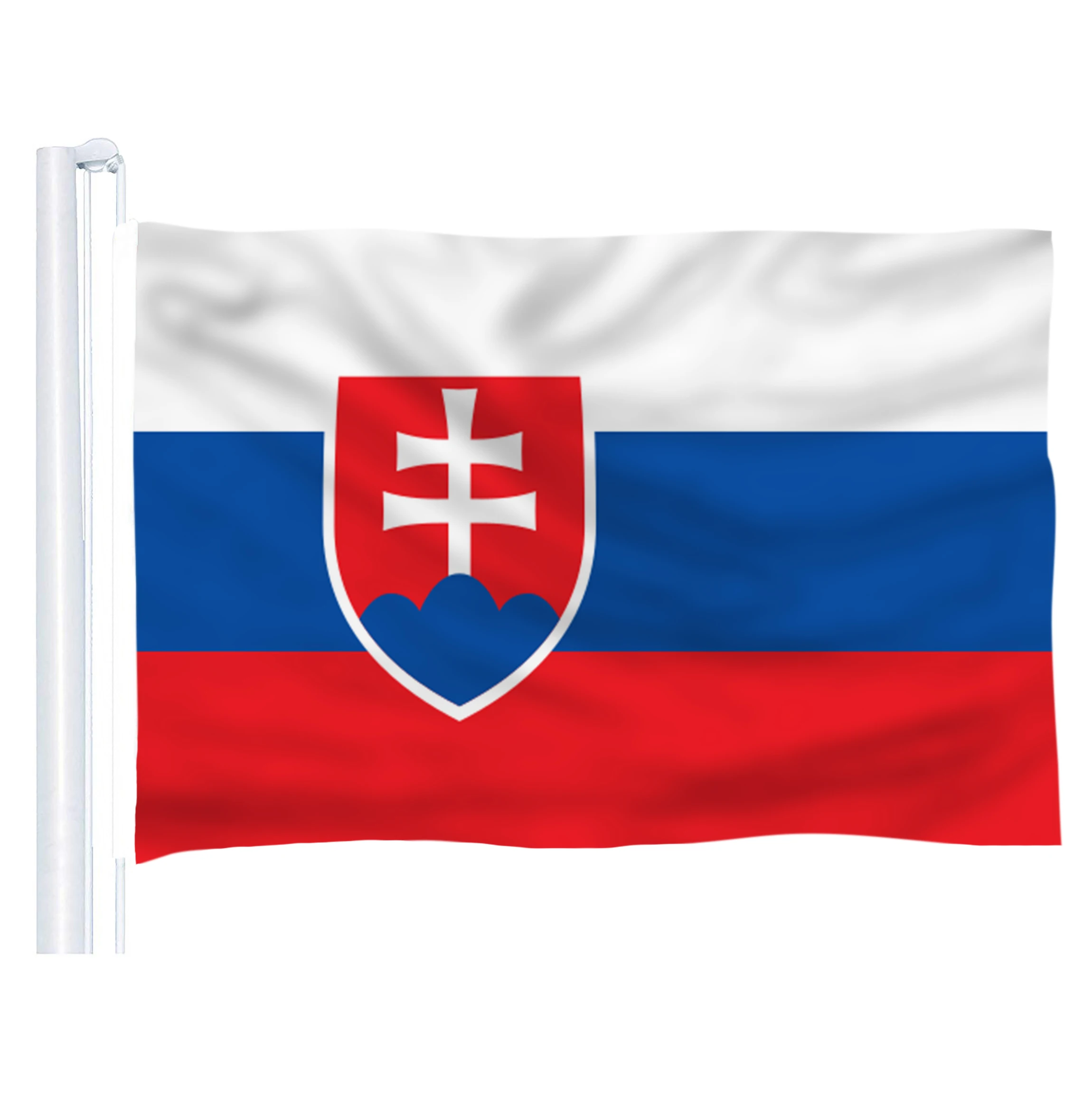 

DFLIVE Slovakia Country Flag 3x5 FT Printed Polyester Fly 90x150 CM Slovak SK National Banner