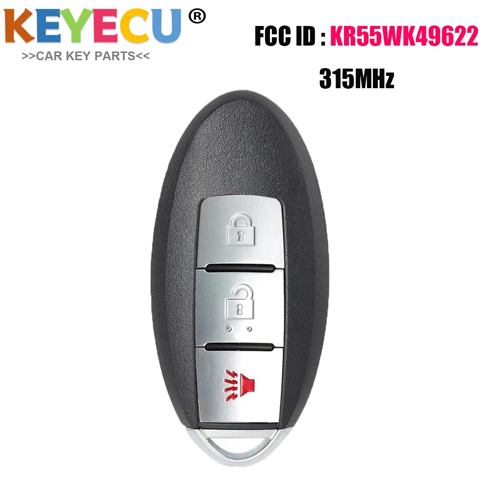 Смарт-ключ Keyecu с дистанционным управлением 3 кнопки 315 МГц ID46 для Nissan Murano Infiniti EX35