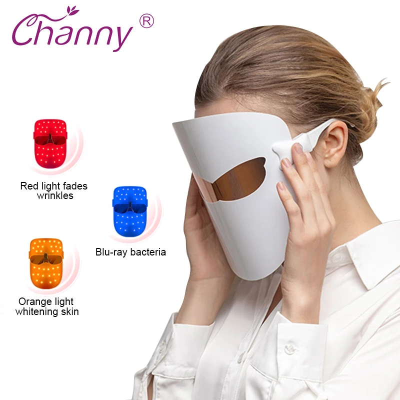 

3 Colors LED Light Therapy Face Mask Anti Wrinkle Firming Skin Rejuvenation Care Led Mask Therapy face Beauty Instrument