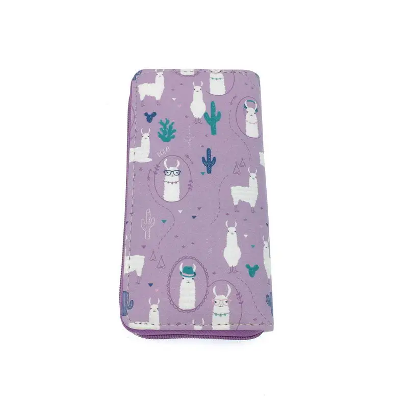 KANDRA модный длинный кошелек большой емкости Женская Фламинго цветочный принт сумка-клатч для телефона из искусственной кожи женский бумажник кошельки - Цвет: W361 Style2