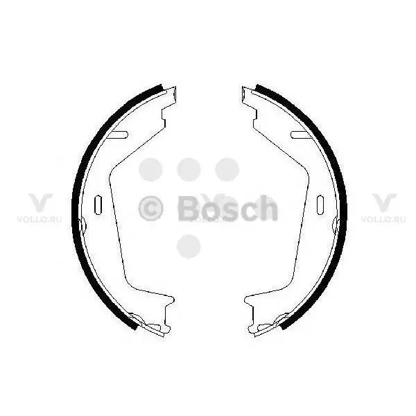 0986487623 BOSCH БАРАБАННЫЕ КОЛОДКИ