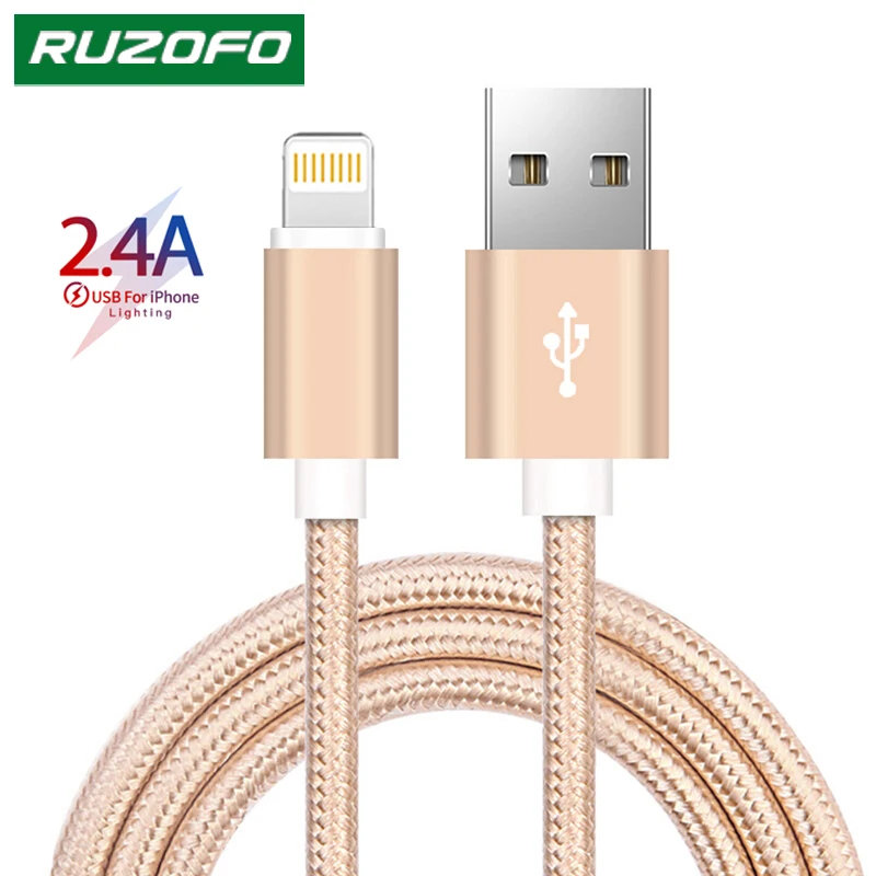 RUZOFO USB кабель для передачи данных iPhone 12 11 Pro XS Max XR X 8 7 6s Plus 5s SE 5 м быстрой зарядки