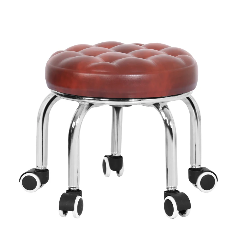 

Creative Shoe-changing Stand with Pulley Shoe-Bench Fashionable Children with Dolls and Artifacts Learn to Walk on a Round stool