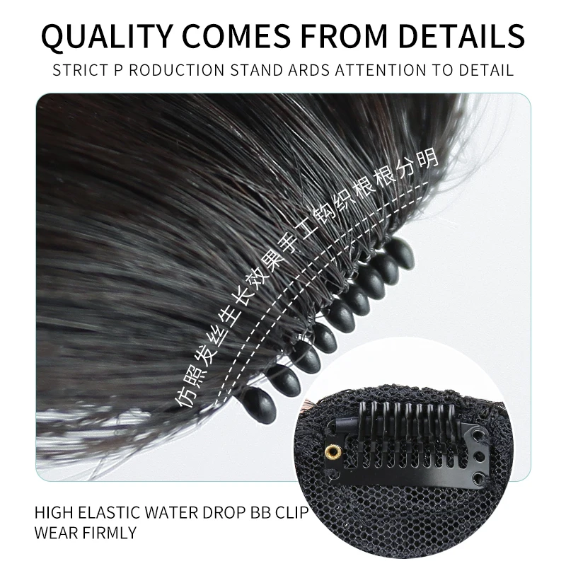 Synthetic Bangs Clip In Hair Extensions Women Hair Fake Fringe