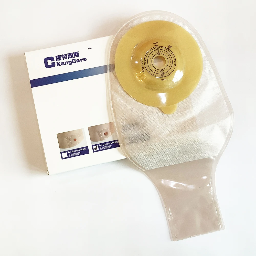 

New Arrival~One-Piece Convexity Colostomy pouch, with clip closure drainage Ostomy Bag, Cut-to Fit for stoma hollow
