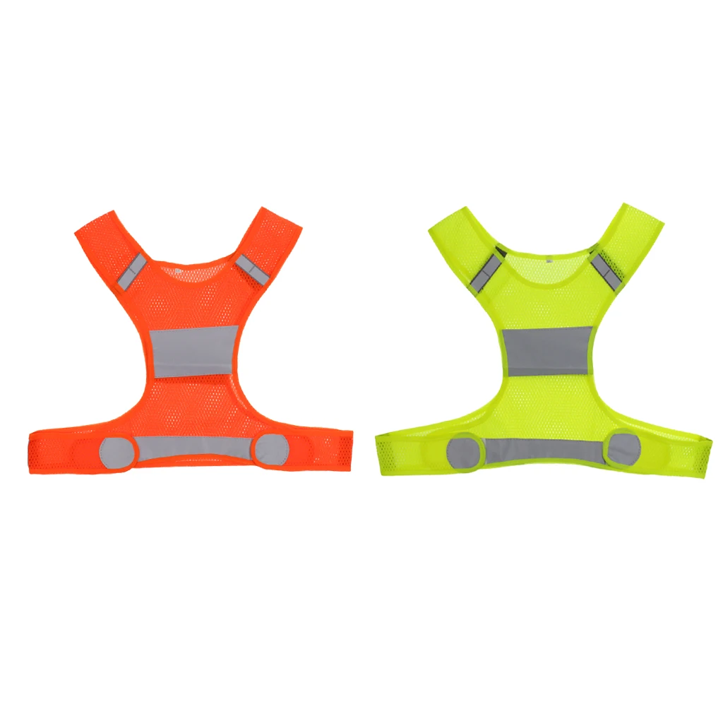 

41 cm Adjustable Safety High Visibility Reflective Vest Jacket Outdoor Night Running for night walking, cycling, jogging