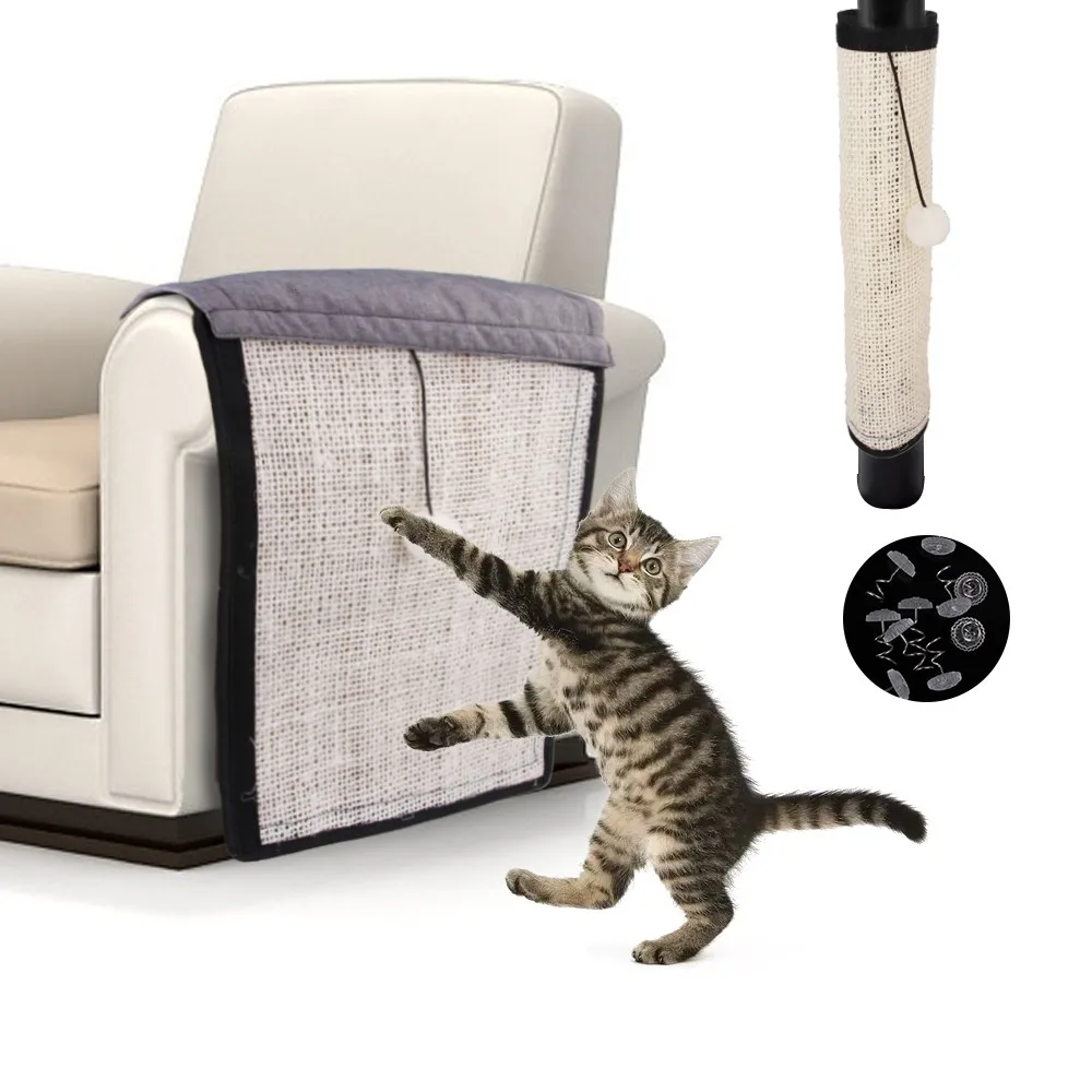 Протектор для дивана, хлопок и лен, коготь для кошек, диван, не царапается, ткань для кошек, Когтеточка для кошек, доска для защиты горячей мебели
