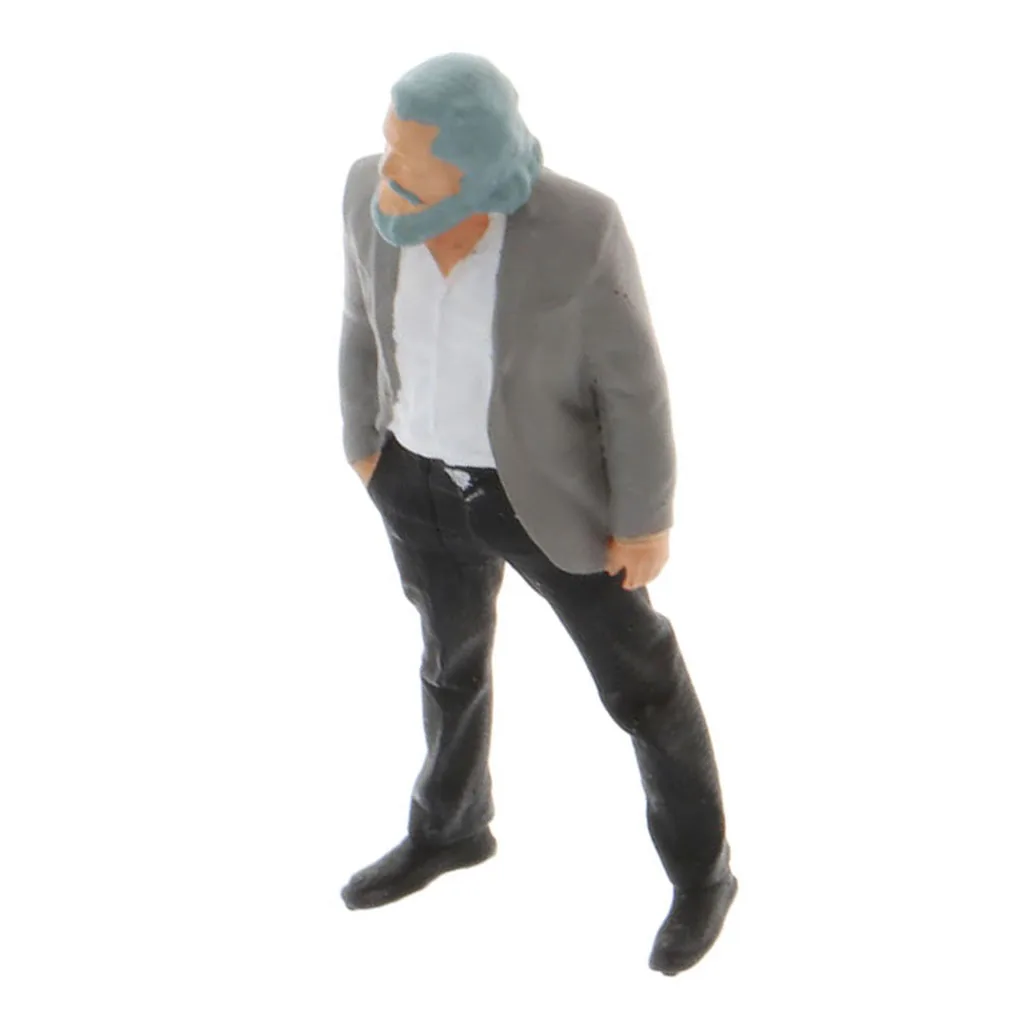 Standard Scale S 1:64 Resin Tiny People Figures Playset Street Diorama Layouts