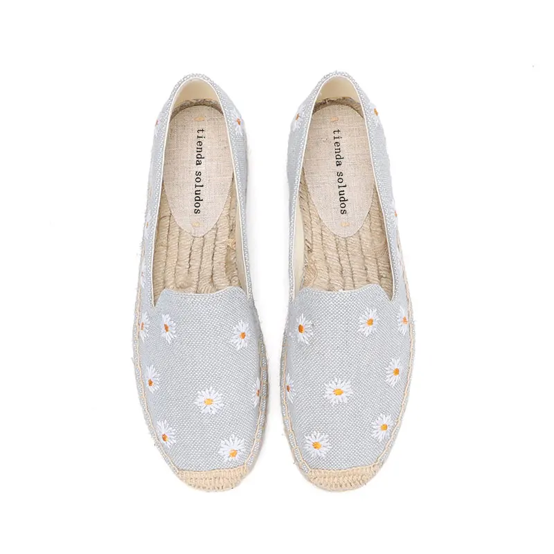 2021 Casual Round Toe Sale Hemp Sapatos Tienda Soludos Womens