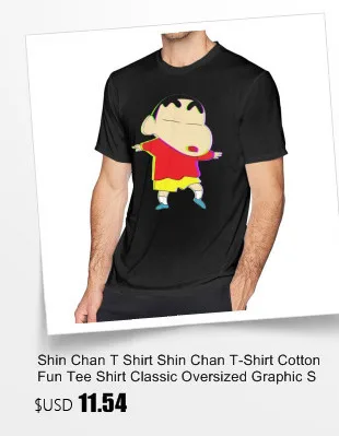 Футболка Shin Chan, футболка Shin Chan For President, футболка с коротким рукавом большого размера, хлопковая Милая повседневная мужская футболка с принтом