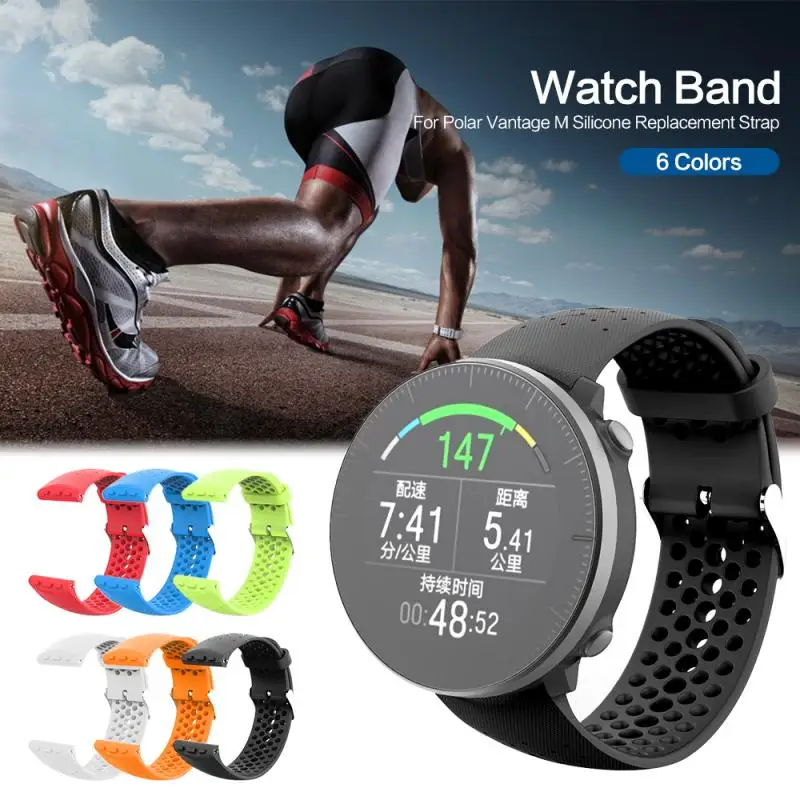 Suit For Bonn Polar Vantage M Smart Watch Replacement Wristband Soft Silicone Sport Breathable Air Hole Water-Proof Straps | Электроника