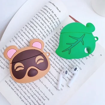 

Cartoon Animal Forest Leaves Silicone Case for Apple Airpods 1 2 Wireless Earphone Headphone Cover Box