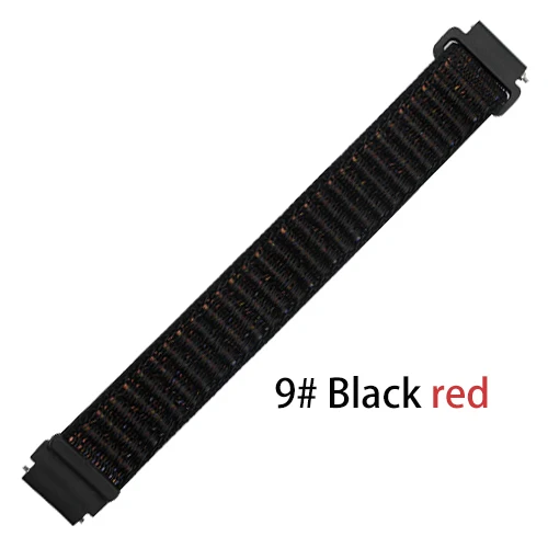 Ремешок для mi Band 4 3 band браслет нейлоновый Браслет Смарт-часы аксессуары наручные mi Band 3 для Xiao mi band 3 4 браслет - Цвет ремешка: Black red