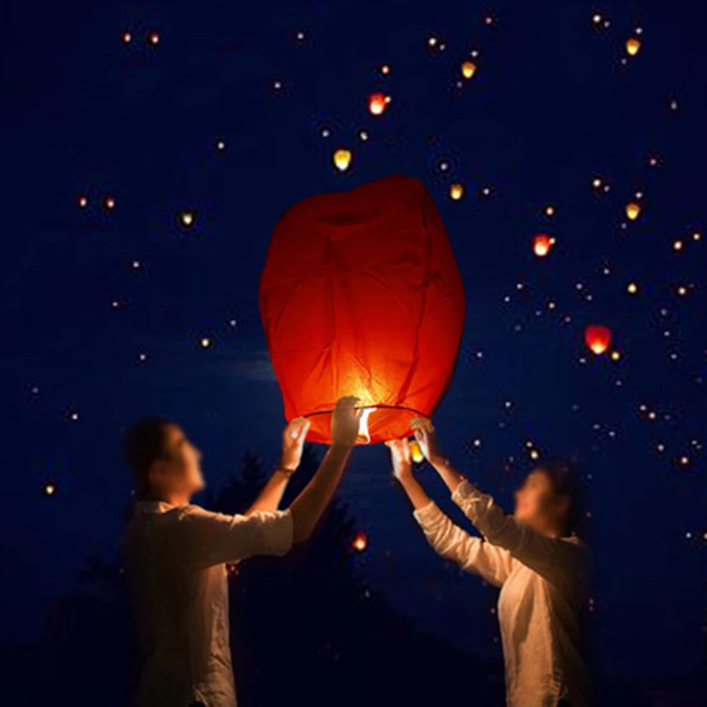 Uokoki Lanterna di Carta Cinese del Cielo Lanterne Volanti Che desiderano la Lampada Lanterna di Kongming Balloon Decoration