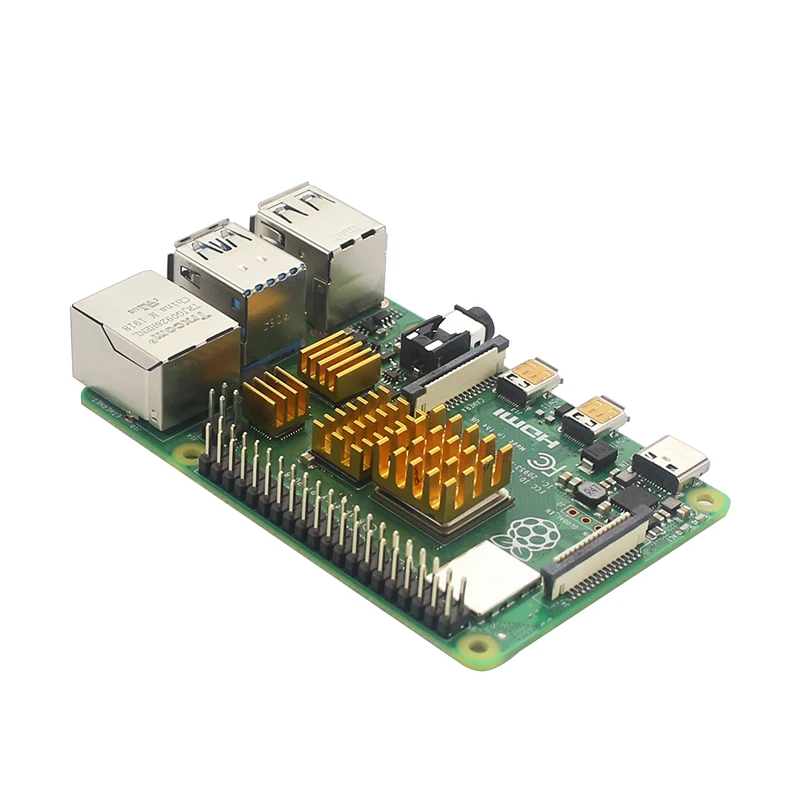 Raspberry Pi 4 модели B 2 ГБ/4 ГБ Starter Kit коробка+ Мощность адаптер+ HDMI кабель+ радиаторы+ 16/32/64 Гб SD карта для Raspberry Pi 4