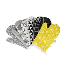 1 шт. милые Нескользящие желтые серые хлопковые модные скандинавские кухонные прихватки для выпечки и bbq Прихватки для духовки