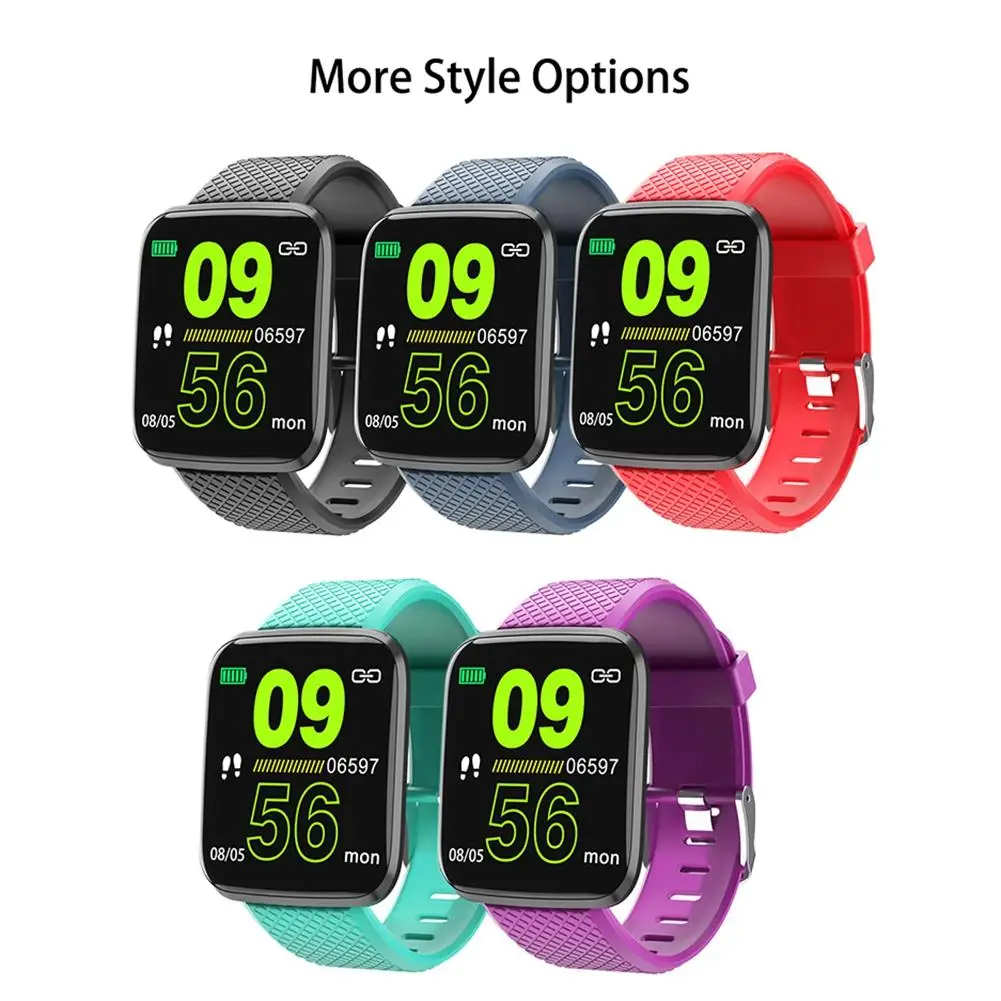  116Plus Smart Bracelet Heart Rate Blood Pressure Health Dial Fashion Big Screen Sports Smart Blueto - 4000040324209
