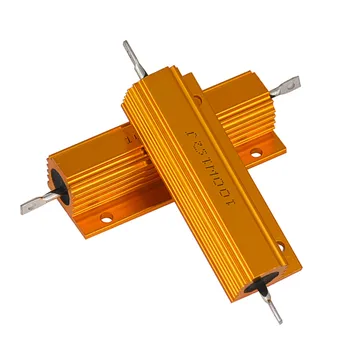 

`2PC 1 Ohm 100W Watt Shell Power Aluminum Housed Case Wirewound Resistor New