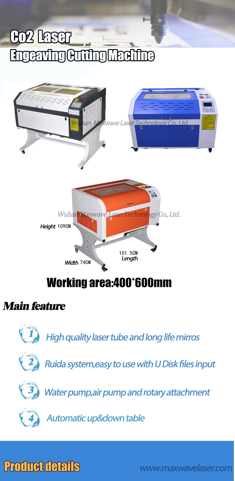 Maxwave 6040 CO2 лазерный гравировальный станок для резки лазерный гравер 600*400 мм ЧПУ маршрутизатор diy