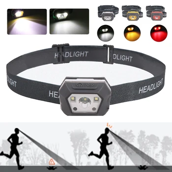 

Portable Waterproof Built In Battery Head Torch Adjustable Night Lamp Light Work Light Running Lamp COB Light