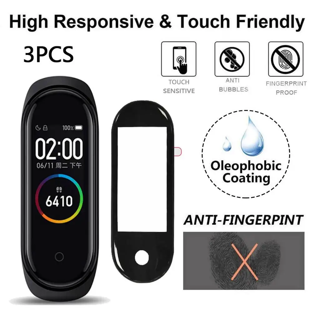 1/2/3 шт. для Xiaomi Band 4 взрывозащищенный ПЭТ изогнутая поверхность Защитная пленка