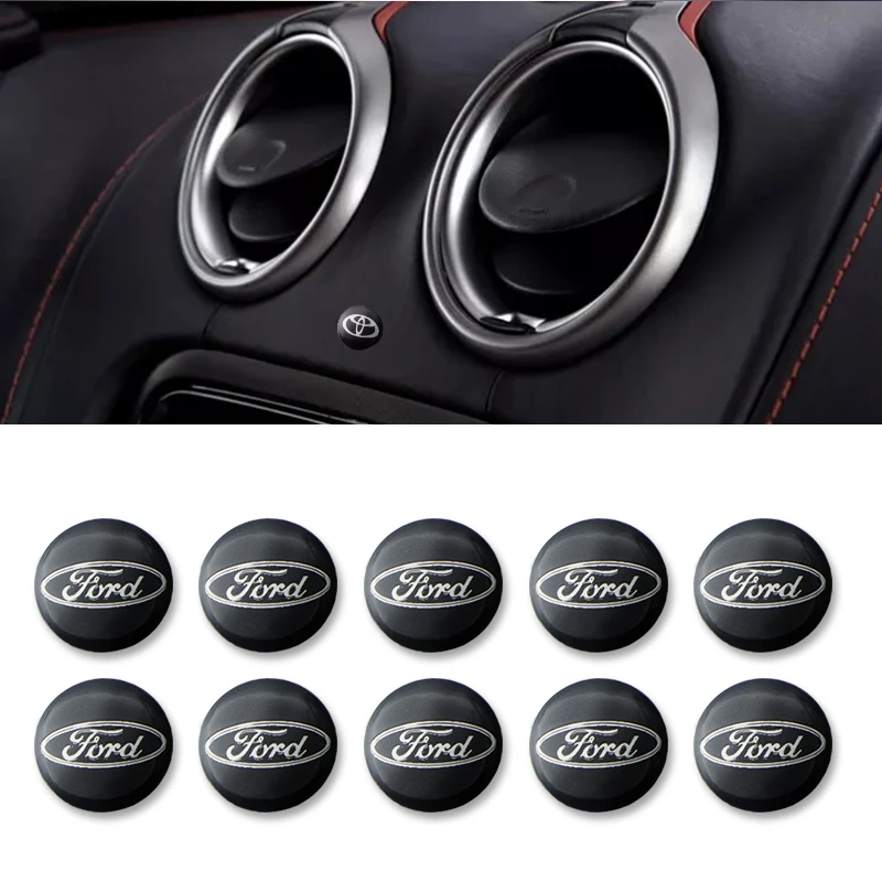 

10 Pcs 14mm Remote Control Key Emblem Logo Sticker for Ford Focus 2 3 1 MK2 MK3 MK1 Fusion Car Accessories