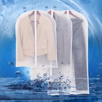 

Waterproof Dustproof PEVA Clothes Cover for Garment Suit Dress Coats Cloth Dust Cover Protector Case Organizador Bag LF217