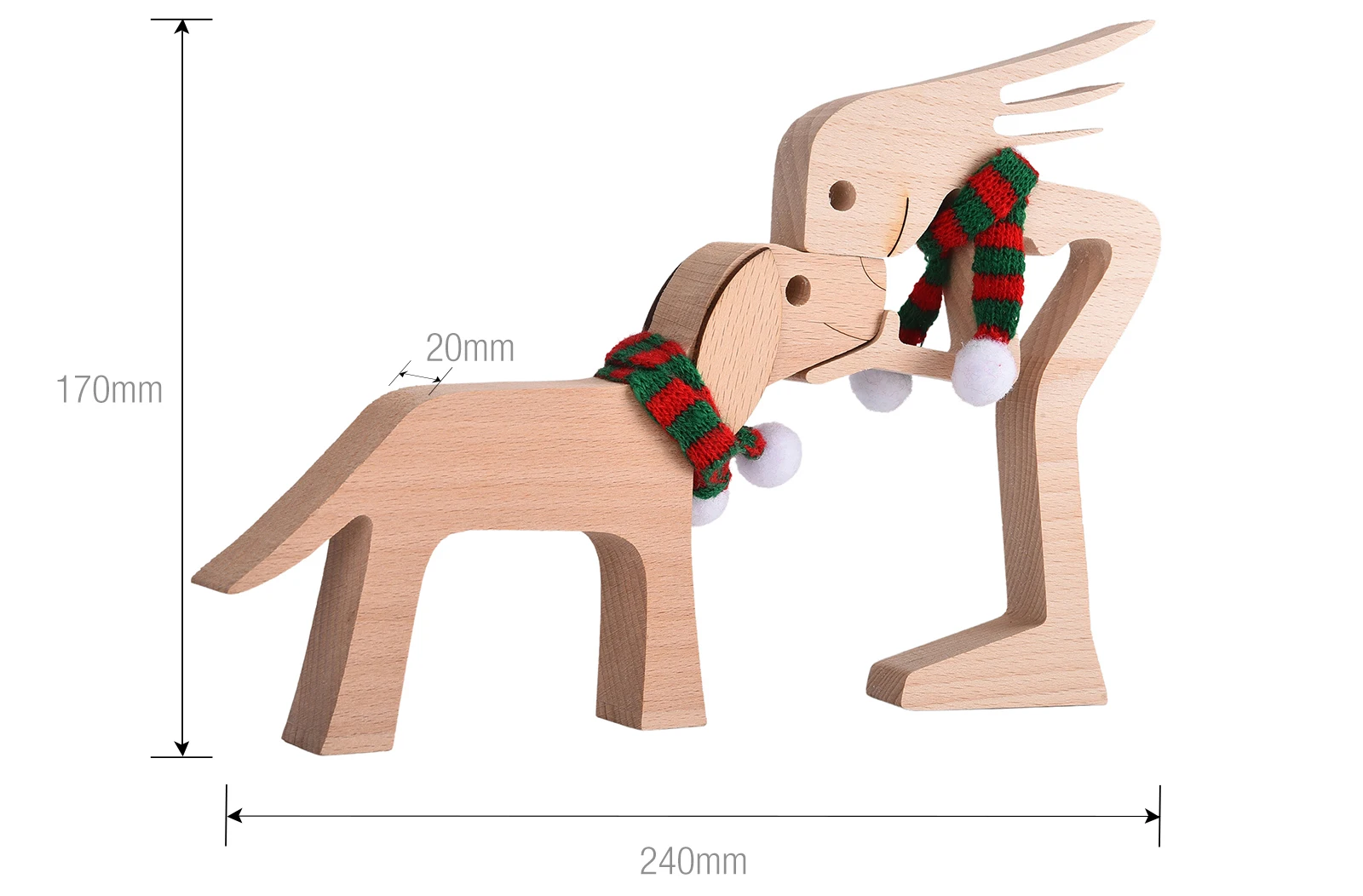 Pet Decorations Craft Wooden Dog Cat Doll Ornaments Carved Model Home Office Ornaments Creative Love Pets Dropshipping