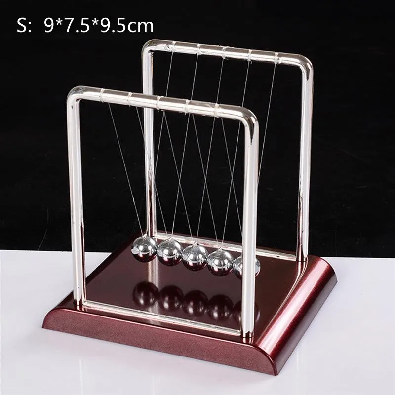 Newton Cradle Balance Steel Balls Perpetual Motion Collision Ball School Teaching Physics Science Pendulum Toy Home Decoration 