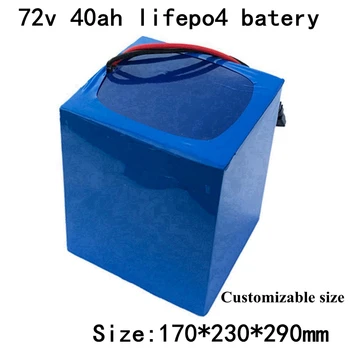 

72v 40ah Lifepo4 Battery BMS 24S for 3000w 3500w Demo Go Cart Vehicle Bike Scooter Forklift Motorcycle + 5A Charger