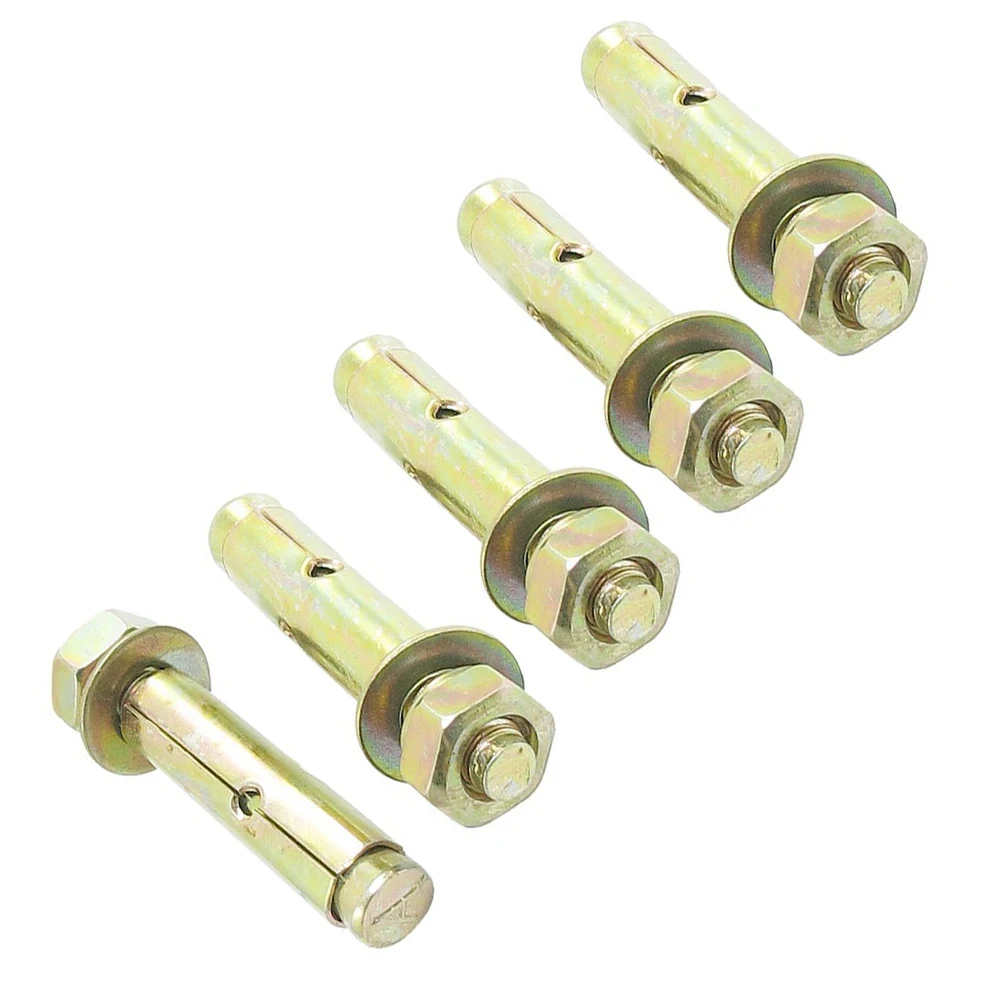 

Hot New 5 Pcs M10 x 70mm Hex Nut Expansion Bolt Sleeve Anchors Tool
