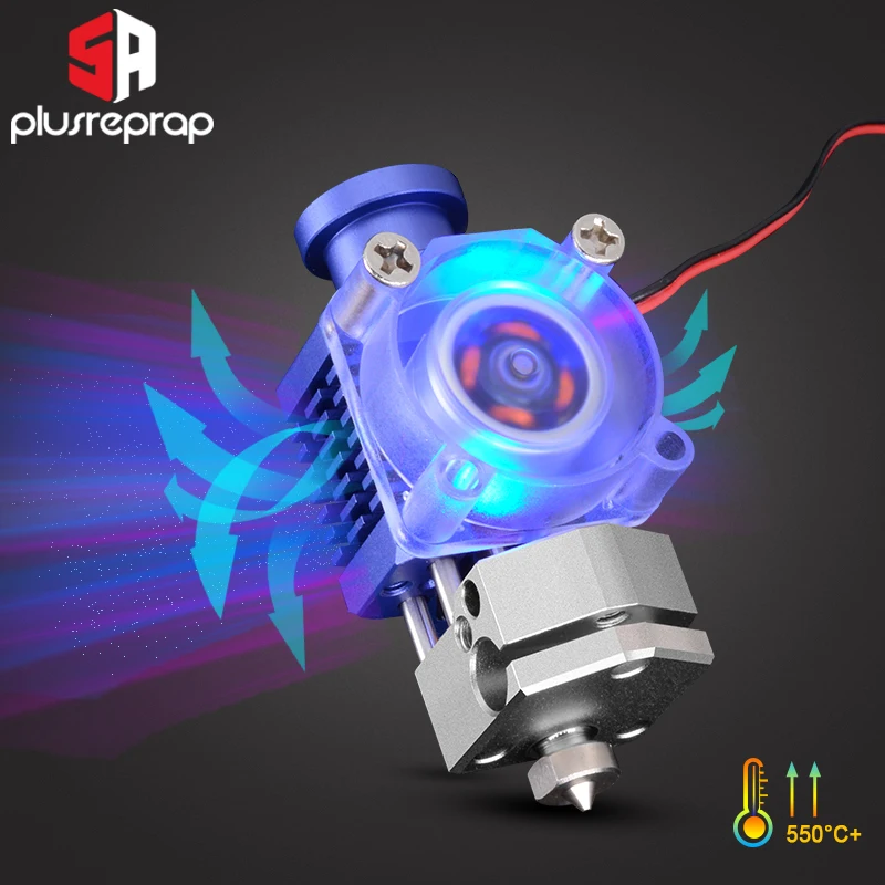 Crazy Radiating-Interruptor de calor de Metal Hotend 1,75, filamento j-head, bloque de cobre para Titan BMG, pruai3 MK3S extrusora, actualización DIY