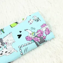 Полуметр простая хлопковая ткань с рисунком собаки ручной работы DIY одежды платье Детская ткань хлопок T667