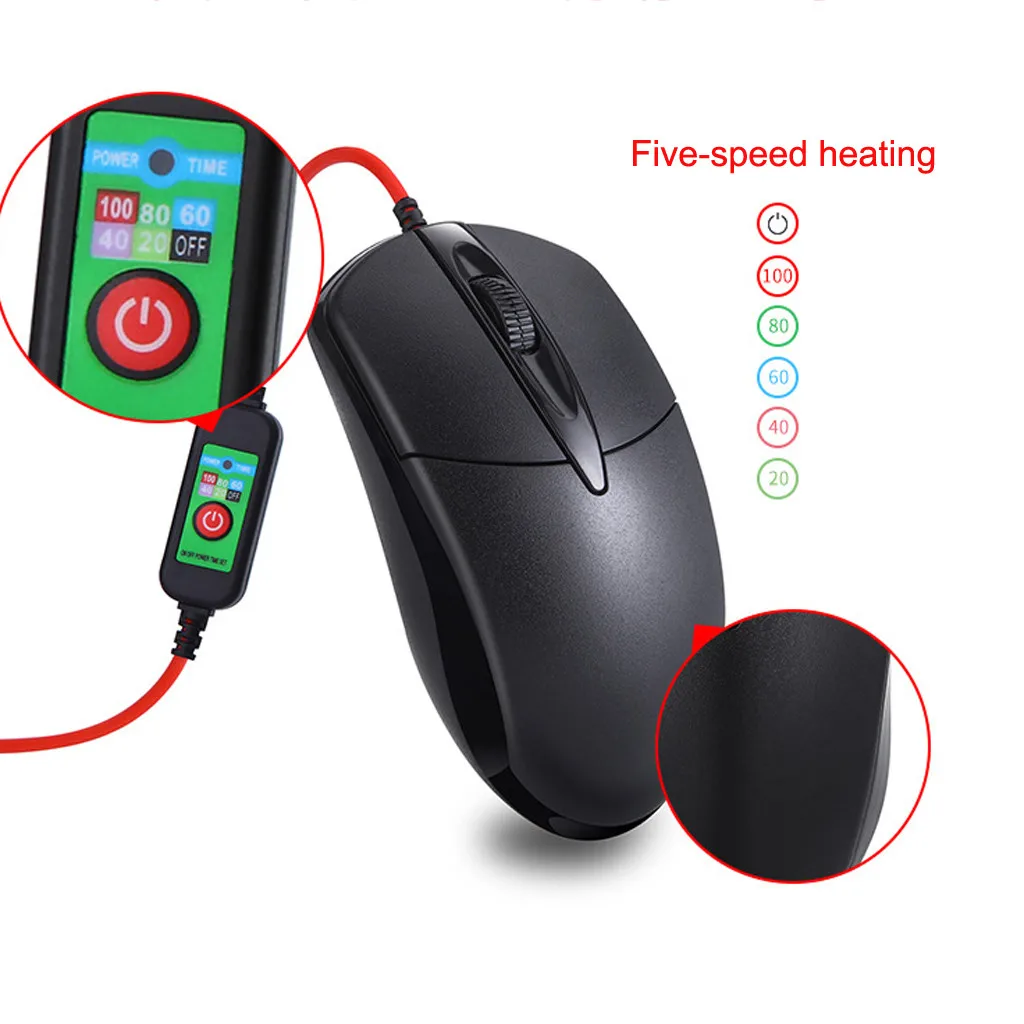Проводная теплая мышь с подогревом для Windows, ПК, игр, USB, игровая Бесшумная мышь, мышь для ноутбука, ноутбука