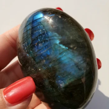 

160g Natural Stones Labradorite Feldspar Golden Labrador Feldspar Moonstone Hecatolite Mineral Healing Crystal #XT142