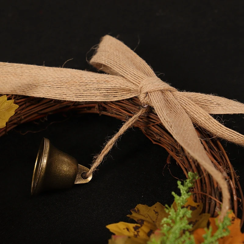 Осенний урожай кленовый лист Тыква передняя дверь венок передняя дверь домашний декор вечерние принадлежности, домашний декор для любой комнаты-ABUX