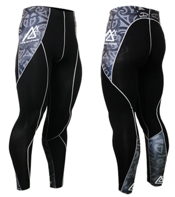 US $25.49 3D Printed Compression Pants Cycling Pants Men Bike Training Pants Fitness Sports Leggings Men Gym