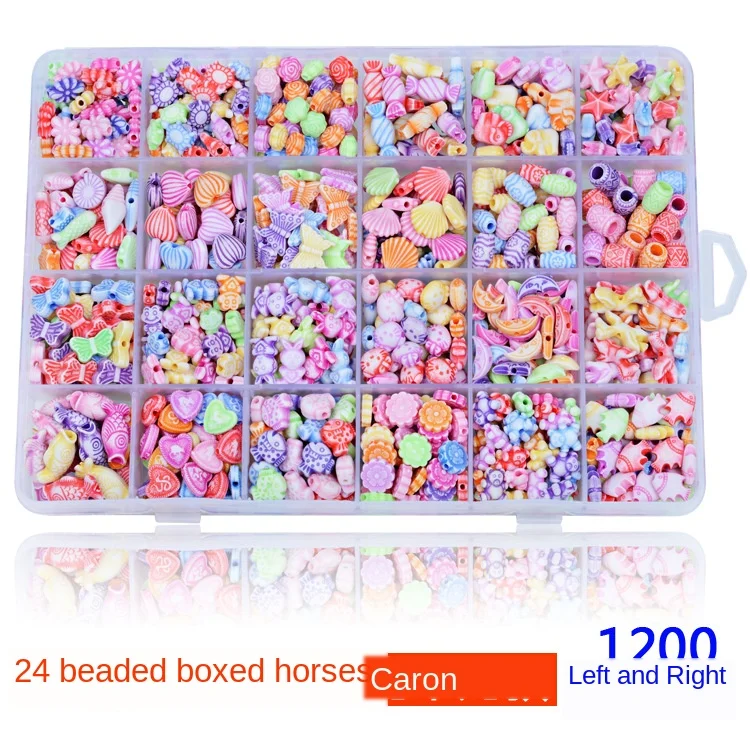 550-1200 шт DIY Красочные акриловые бусы девушки головоломка игрушка ювелирные изделия ожерелье браслет ручной работы струны бисера девочка дети делая игрушки