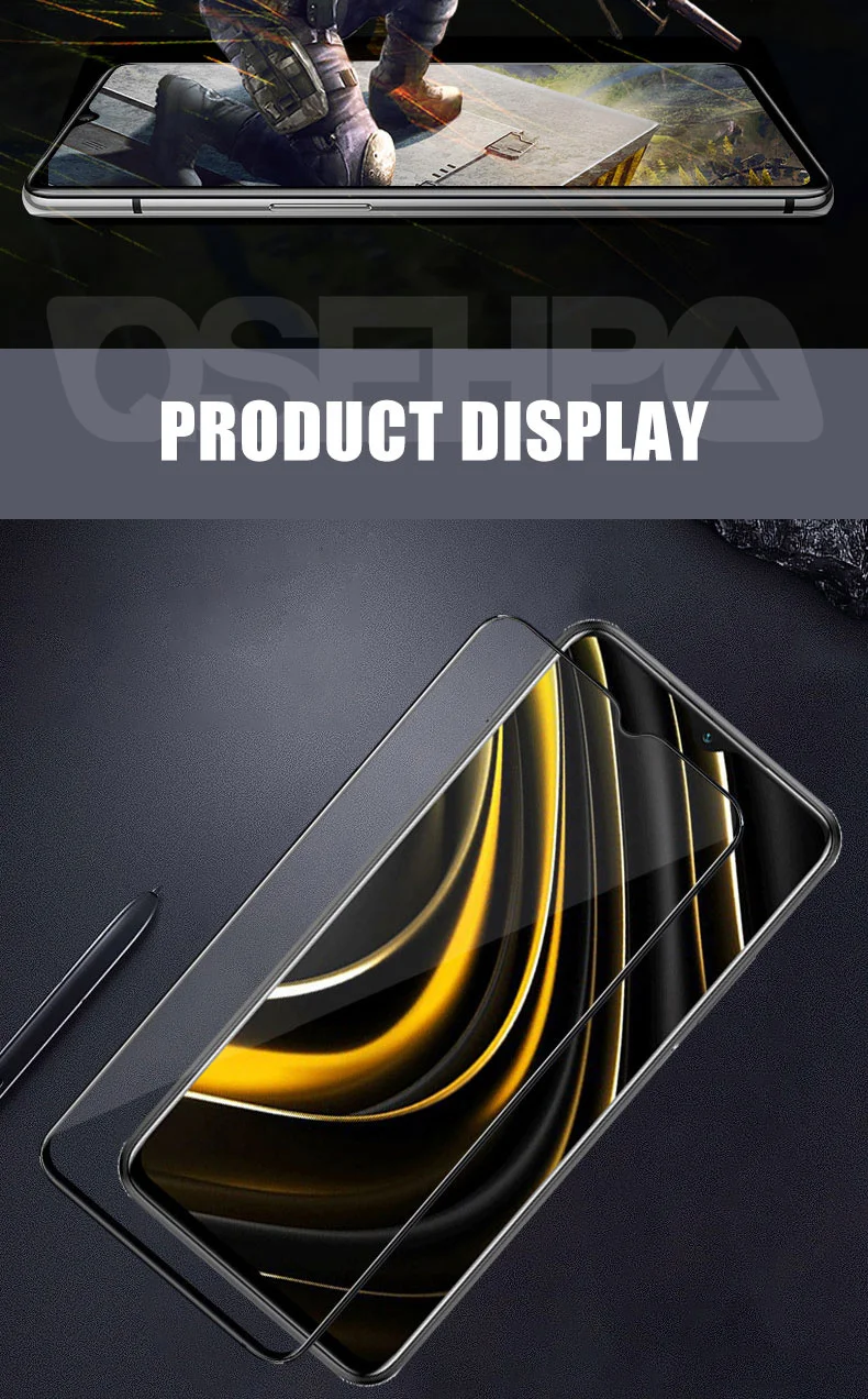mobile screen protector 9D Protective Glass For Xiaomi Poco X3 NFC M3 Pro Tempered Screen Protector Poco F3 X3 GT X2 M2 C3 F3 F1 F2 Pro Glass Film Case phone screen protectors