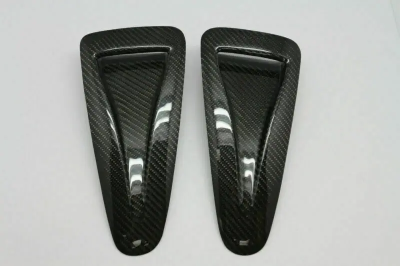 Carbon Fiber Replacement Direct Hood Scoop Bonnet Intake Vent Intake Ducts Cover Fit For Nissan GTR R35 CBA DBA 2008- 16 18