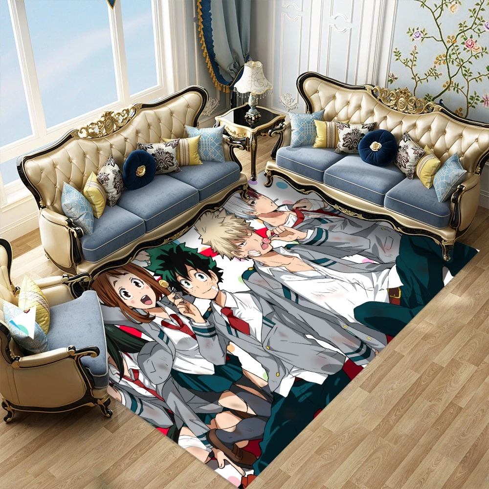 Details About My Hero Academia Anime Rectangle Floor Rug Bed Room Carpet Doormat Non Slip Mats Door Mats Floor Mats Rugs Carpets Home Garden