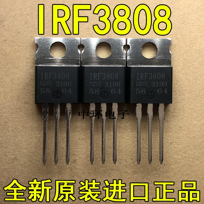10 шт./лот IRF3808 IRF3808PBF ИК-220 полевого транзистора 140A, 75V