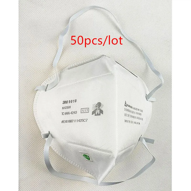 3 м 9010 N95 маски против пыли и гриппа H1N1 защитная маска сертифицированная NIOSH/LA маска эффективный антистатический фильтр H012820 - Цвет: Синий