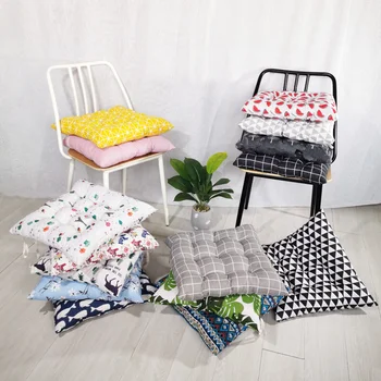 

Comfortable Soft Seat Cushion Home Office Chair Sitting Pad Buttock Mat 22 Colors Cotton Linen Non-slip Cushions Backrest Pillow