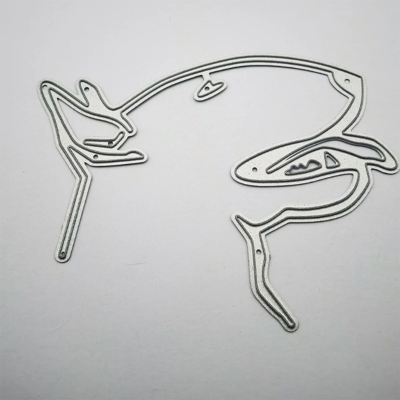 

R7RC Bull Terrier Dog Head Carbon Steel Cutting Dies DIY Scrapbooking Photo Album Embossing Paper Cards Making Stencil Cards