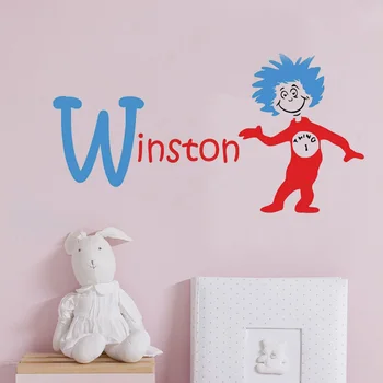 

Wall sticker Personalized your name Wall Decal Logo Cartoon Wall Decal Home Decor Decal Kids Teens Room Sports home Decor HY209