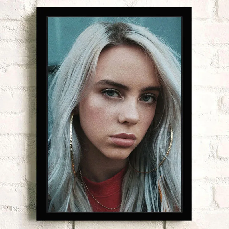 Billie Eilish художественный плакат Европейская музыкальная звезда картины с певцом HD печатная живопись Современная Настенная художественная постер для гостиной ZS201