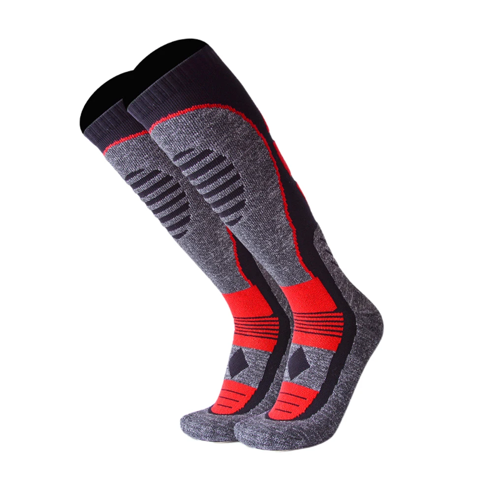 1 пара, мужские и женские гольфы, походные зимние лыжные носки, модные уличные спортивные носки для прогулок, Утолщенные, для сноуборда, для дома, для ног, для кемпинга - Цвет: Черный