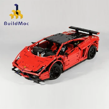 

MOC-3918 Technic Car Super Trofeo Stradale RC Motor Power Function Vehicles Building Blocks Toys Childrens Gifts